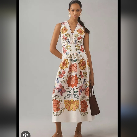 Farm Rio Floral Insects Mididress - Picture 2 of 7